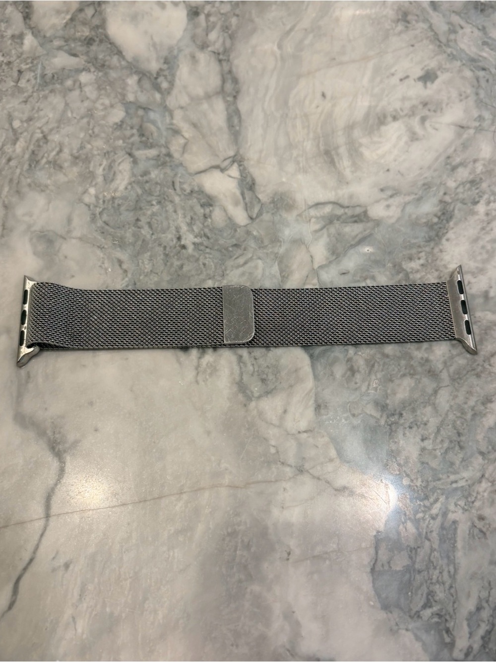 Silver Magnetic Apple Watch Band